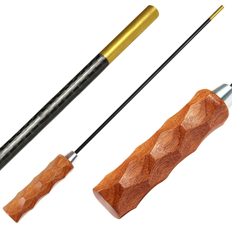Carbon fibra gun purgaret baculum super ligneum manubrium pistol sclopetum